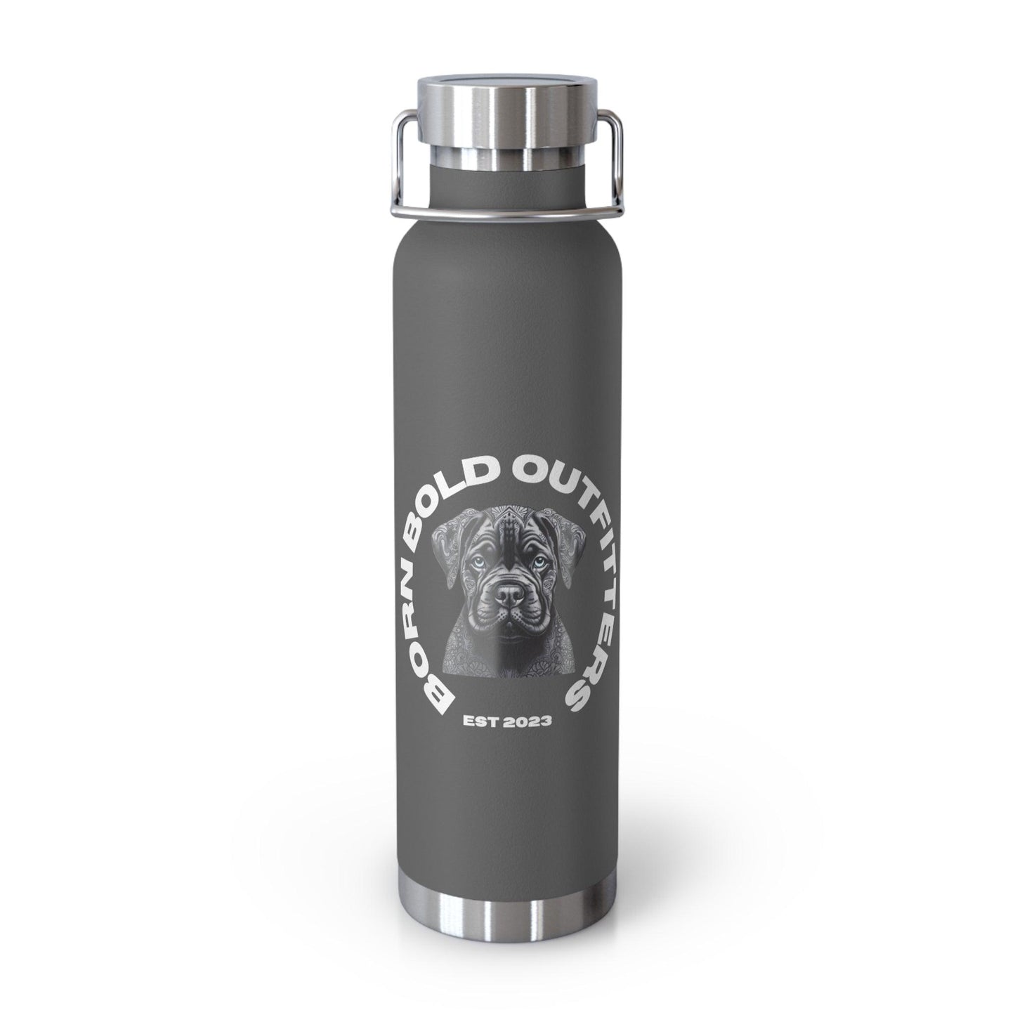 Born Bold White Logo Water Bottle - Born Bold Outfitters