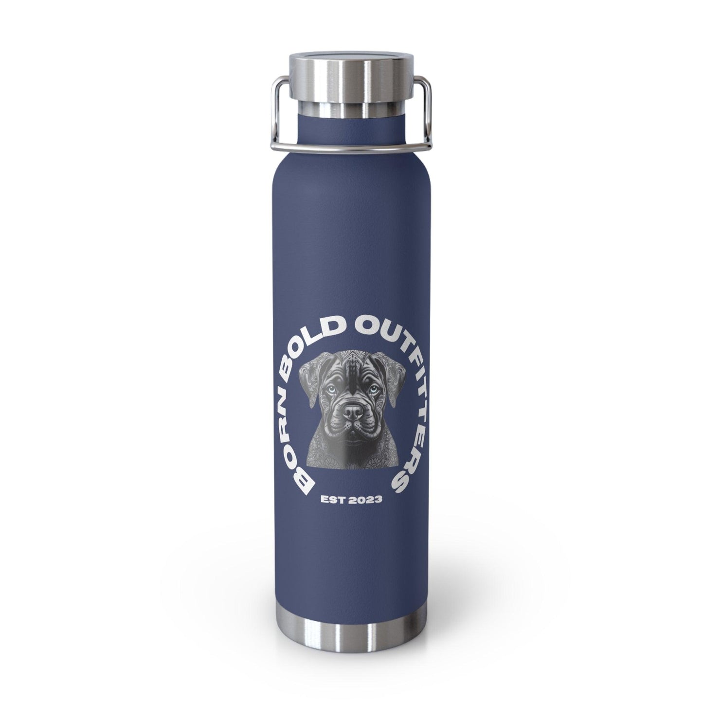 Born Bold White Logo Water Bottle - Born Bold Outfitters