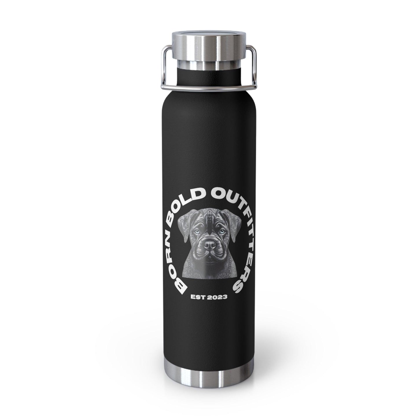 Born Bold White Logo Water Bottle - Born Bold Outfitters